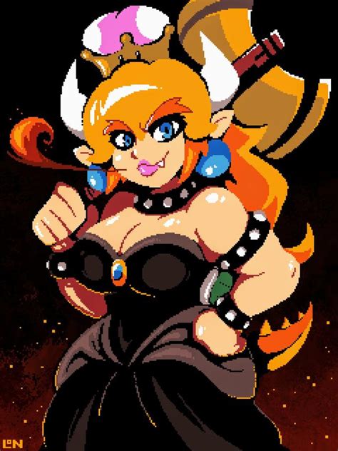 Pixel Art Bowsette Bowsette Know Your Meme