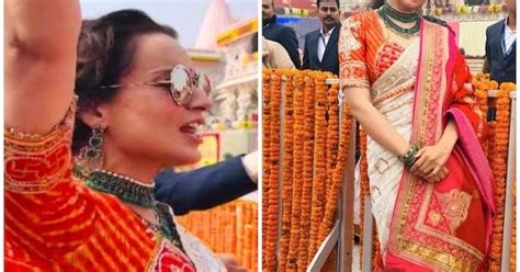 Kangana Ranaut Radiates Devotion In Ayodhya Captures Joyful Ram Mandir Pran Prathistha Ceremony