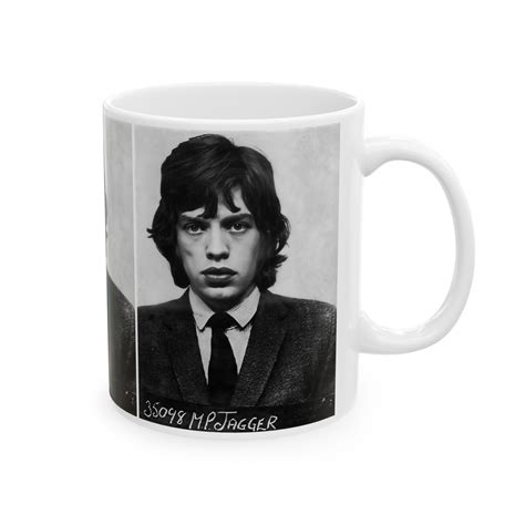 Mick Jagger Mugshot Coffee Mug 11oz Magnificent 1967 Mug Shot