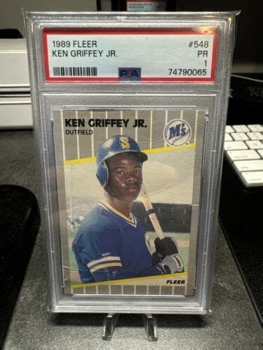 1989 Fleer Ken Griffey Jr Rookie Card RC 548 PSA 1 Seattle Mariners EBay