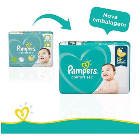 Kit Pampers Confort Sec Fralda Descartavel Tamanho Xxg Pontofrio