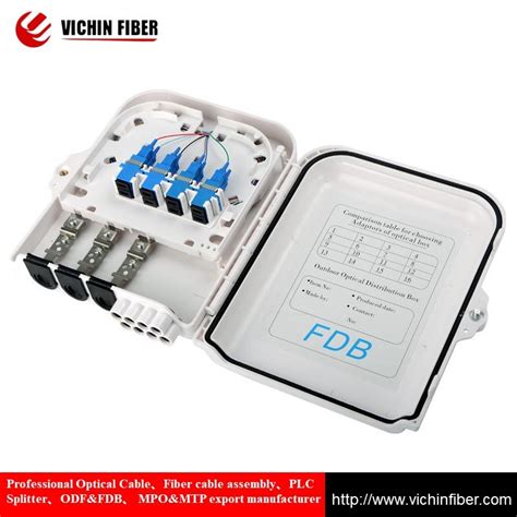 White F Core Outdoor Ftth Fiber Optic Plc Splitter Distribution Box