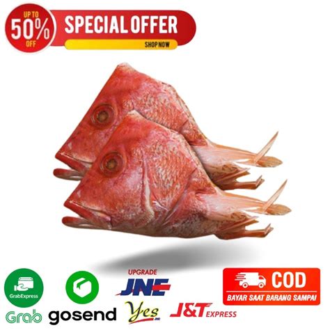 Jual Kepala Kakap Merah Kg Ikan Kakap Merah Fresh Segar Bandung