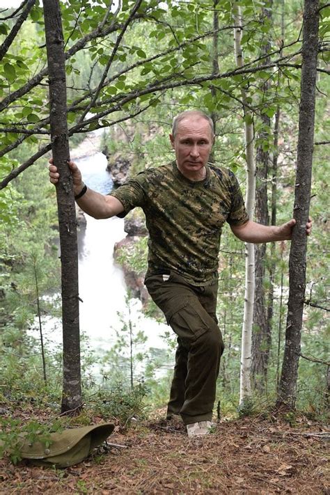 Vladimir Putin Shares His Shirtless Camo Wearing Vacation Pictures