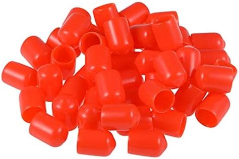 Uxcell 50pcs Rubber End Caps 8 5mm ID Vinyl Round Tube Bolt Cap Cover