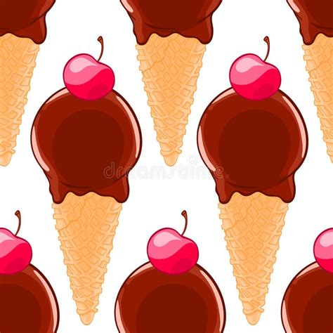 Ice Cream Cones Sauce Stock Illustrations 65 Ice Cream Cones Sauce