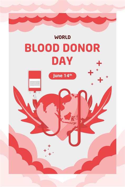 World Blood Donor Day Celebration Brochure Design Template 23512680