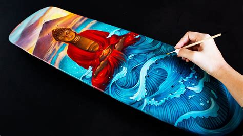 Custom Painted Skateboard Deck First Design DIY YouTube