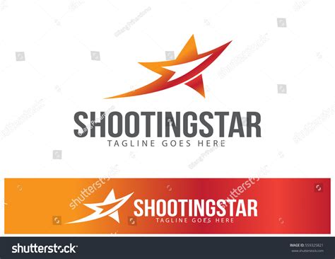 Shooting Star Logo Template Design Vector Stock Vector (Royalty Free ...