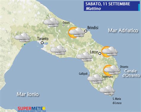 Il Tempo Oggi Sabato Settembre Mesagnesera It