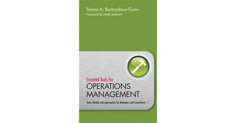 essential tools  operations management tools models  approaches