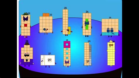 Number Blocks Band 21 30 Remix Youtube