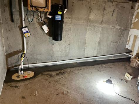 Healthy Basement Systems Before And After Photo Set New Basement Waterproofing System Install In