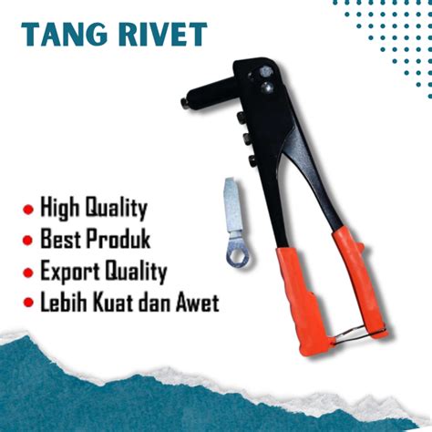 Tang Rivet Inch Hand Riveter Plat Besi Inch Hand Riveter Tank