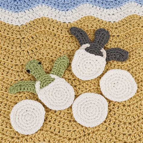 Baby Sea Turtle Hatchlings Applique Crochet Pattern Planetjune By