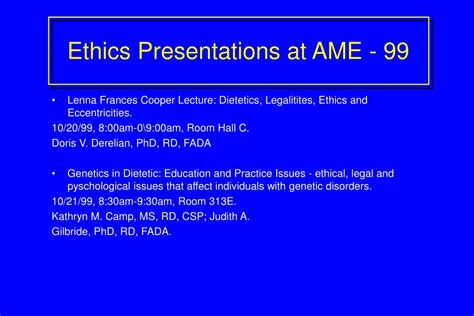 Ppt The Adacdr Code Of Ethics For The Profession Of Dietetics Powerpoint Presentation Id