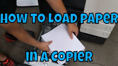 Konica How To Properly Load Paper On A Copier Youtube