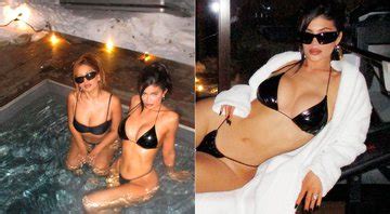 Cenapop Kylie Jenner Aproveita Piscina Rodeada Por Neve Amiga E