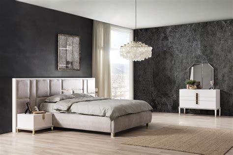 Casa Padrino Luxus Massivholz Schlafzimmer Set Grau Wei Gold