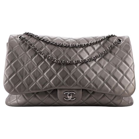 Chanel Xxl Travel Flap Bag Quilted Calfskin Small For Sale At 1stdibs