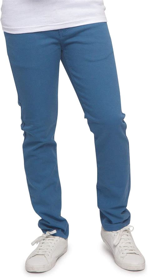 Victorious Men S Skinny Fit Color Stretch Jeans DL937 FRENCHBLUE 32