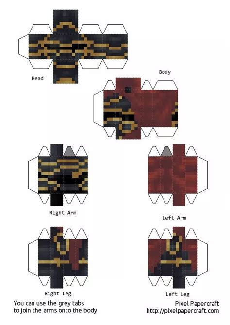 Minecraft Papercraft Skydoesminecraft Template