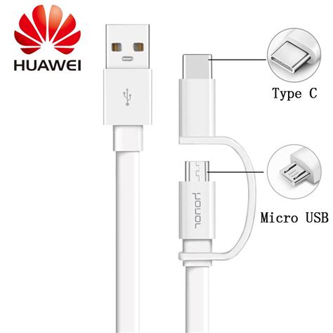 Huawei 2-in-1 Data Cable USB Type-A To Micro USB & Type-C - Phone City