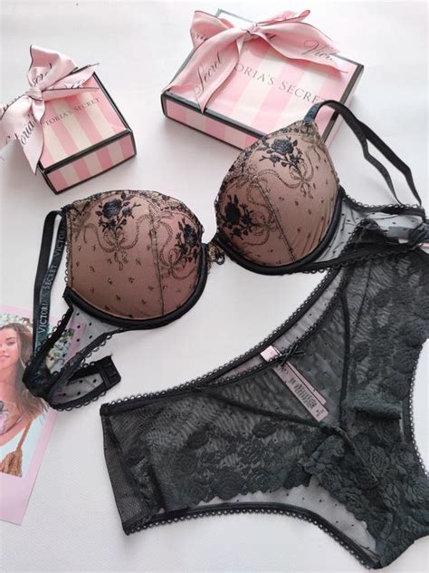 Комплект victoria's secret набор набір бюст бра лифчик бюстгальтер ...