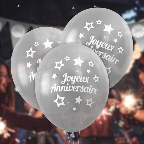 BALLONS JOYEUX ANNIVERSAIRE X8 STC CD4686 Boumba Boutique D