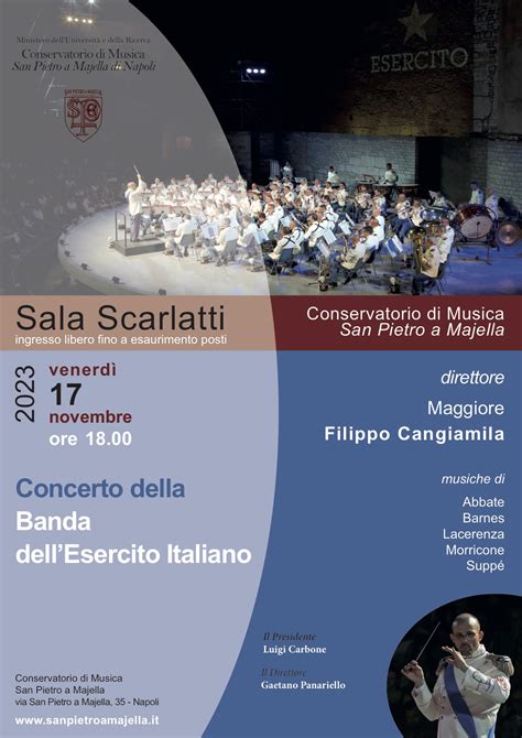 I Concerti del Conservatorio Venerdì 17 ore 18 00 Sala Scarlatti Banda