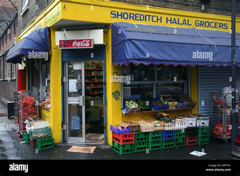 A Corner Shop In Shoreditch London Uk Stock Photo Alamy