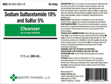 Sulfacetamide Sodium Sulfur Solution