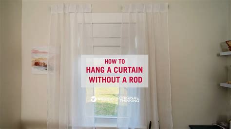 How To Hang A Curtain Rod Without Drilling Velcro® Brand Youtube