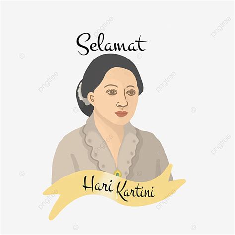 Hari Kartini White Transparent Hari Kartini Greeting Illustration