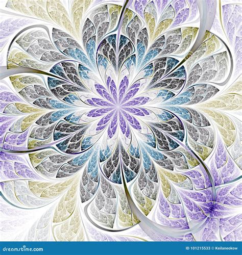 Abstract Fractal Flower Stock Illustration Illustration Of Ethereal 101215533