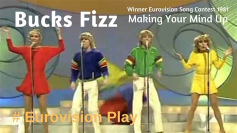 Bucks Fizz Making Your Mind Up Winner Of Eurovision Song Contest