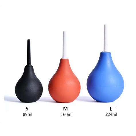 Sex Toys Enema Bulb Syringe Medical Rubber Enema Irrigator Female