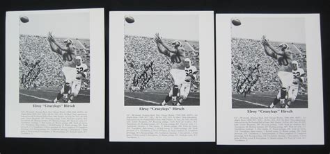 Lot Detail Elroy Crazy Legs Hirsch Lot Of Autographed X Photos