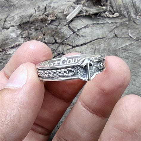 Viking Rune Ring Tiwaz Norse Letter Ring Forefathers Art