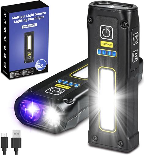 DARKBEAM Linterna UV De 365 Nm Luz Negra Linternas LED EDC De Alto