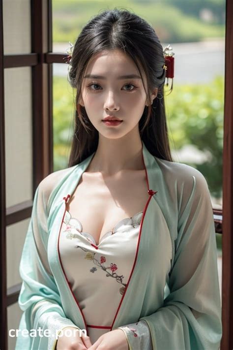 Chinese Hanfu Full Body Cleavage AI Porn