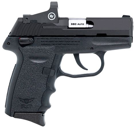 Sccy Industries Cpx4 Rd 380acp 3 1 10rd Pistol W Crimson Trace Red Dot And Manual Safety Black