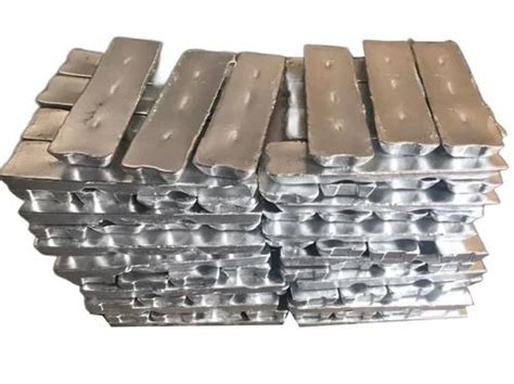 Silver Rectangular Matt Finish Galvanized Zinc Alloy Ingot For Steel