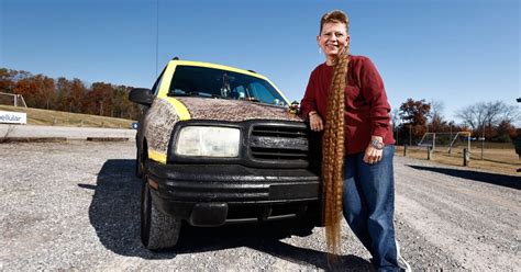 Woman Sets Record For Longest Competitive Mullet And Shares Story