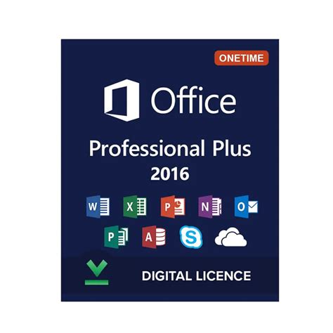 Microsoft Office 2016 Professional Plus Onetime Activation 1pc Sl