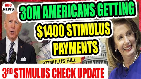 🔴 30m Americans Getting 1400 Stimulus Payments 3rd Stimulus Check