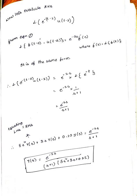 Solved Solve The Following Differential Equations Using Laplace