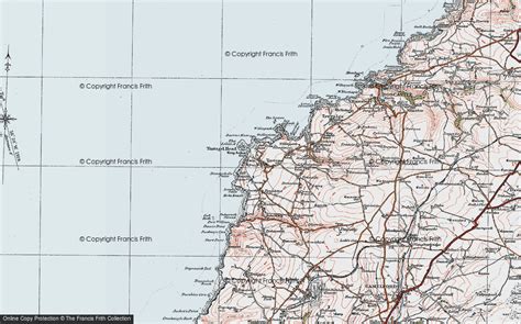 Historic Ordnance Survey Map of Tintagel, 1919