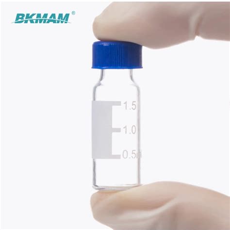 Glass Hplc Vial Ml Amber Sample Vial With Screw Cap Pcs Pack