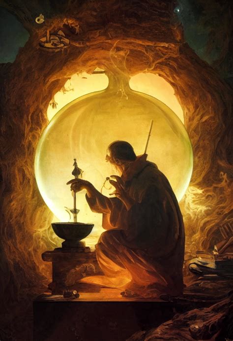 An Alchemist Creating The Philosopher Stone Midjourney OpenArt